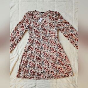 NWT Banana Republic Linen LS Dress Size M